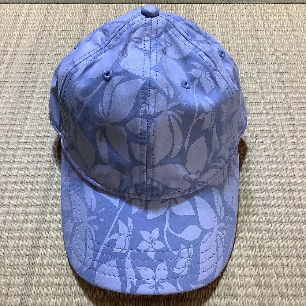 Tropical Trends Hawaiian Floral Print Baseball Cap Hat - Tropical Summer Blue